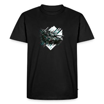 Barrage d’assaut dynamique - T-shirt Premium bio Homme - noir - Devant - Nico (187cm)