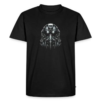 Futur pilote de combat - T-shirt Premium bio Homme - noir - Devant - Nico (187cm)