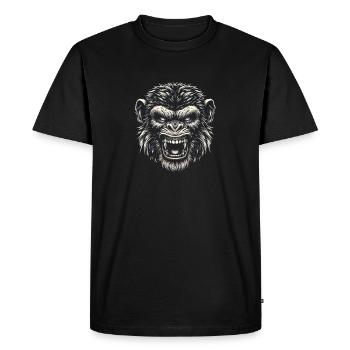 Rugissement primitif féroce - T-shirt Premium bio Homme - noir - Devant - Nico (187cm)