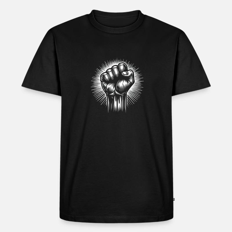 Die Kraft der Einheit - Männer Premium Bio T-Shirt - Schwarz
