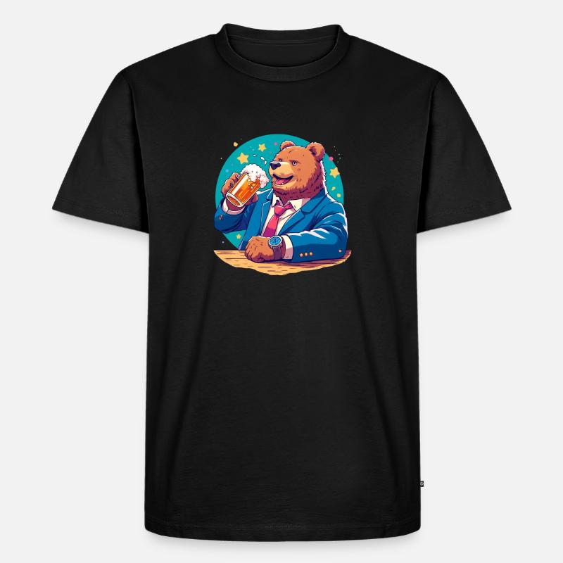 6815831F E457 4D2A 9A4D 1D4C7DFAA256 - Männer Premium Bio T-Shirt - Schwarz