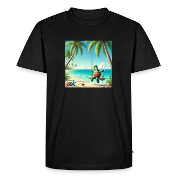 Rockeur - T-shirt Premium bio Homme - noir - Devant - Nico (187cm)