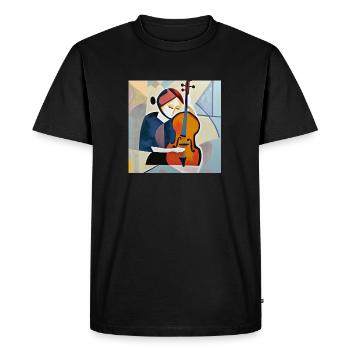 Un instant avant la note - T-shirt Premium bio Homme - noir - Devant - Nico (187cm)