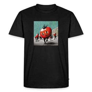 Mars des tomates - T-shirt Premium bio Homme - noir - Devant - Nico (187cm)