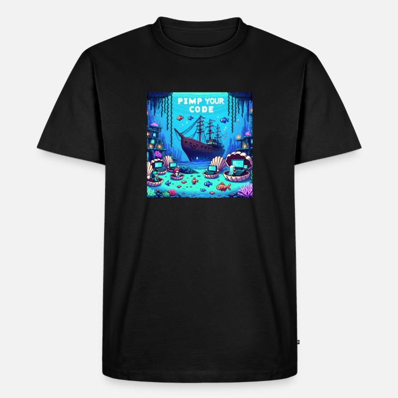 Underwater PimpYourCode - Männer Premium Bio T-Shirt - Schwarz