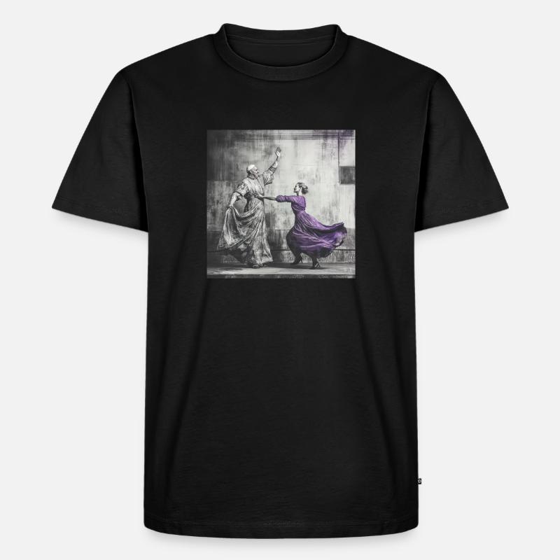 Dancing Pope #2 - Männer Premium Bio T-Shirt - Schwarz