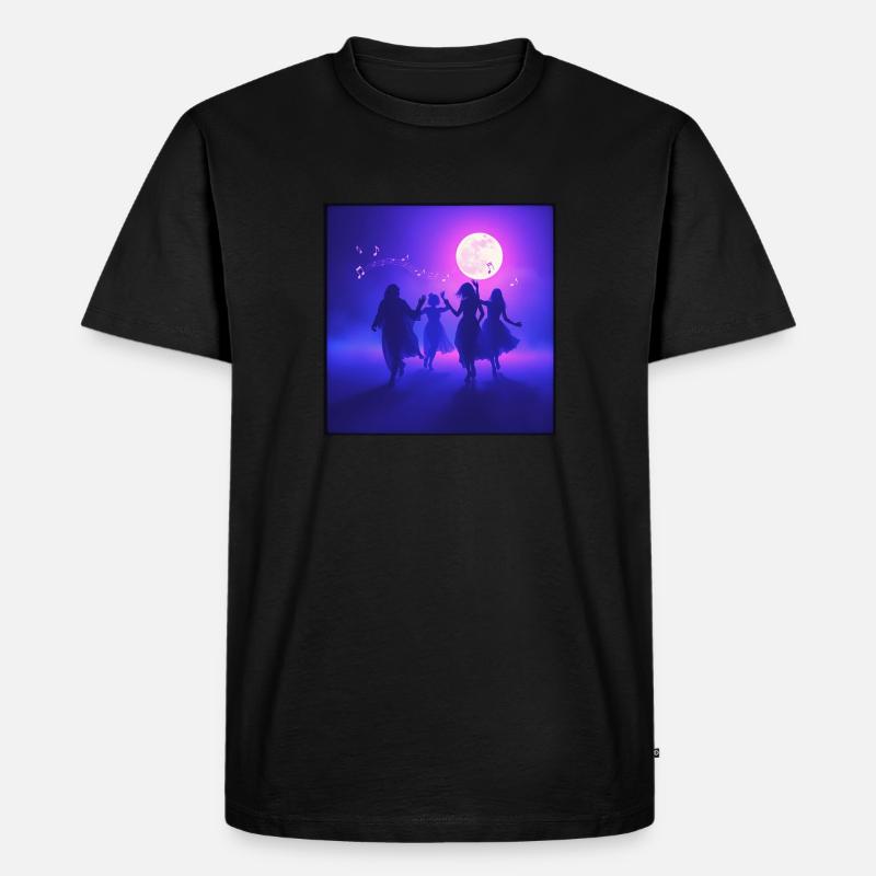 SWS MOONLIGHT DANCE - Männer Premium Bio T-Shirt - Schwarz