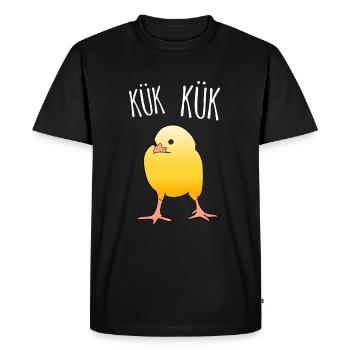 Chick - Men's Premium Organic T-Shirt - black - Front - Nico (187cm)