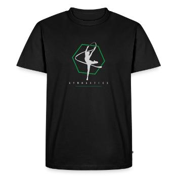 Gymnastique gymnaste gymnaste gymnastique association cadeau - T-shirt Premium bio Homme - noir - Devant - Nico (187cm)