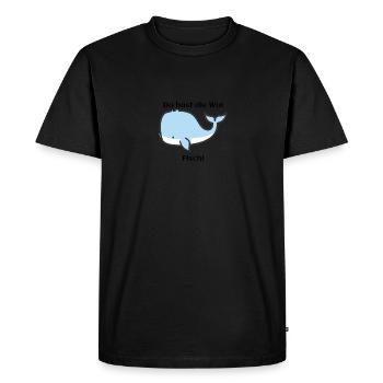 You got the whale fish! - Men's Premium Organic T-Shirt - black - Front - Nico (187cm)