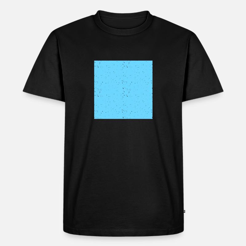 Quadrat hellblau - Männer Premium Bio T-Shirt - Schwarz