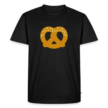 Cadeau de bretzel - T-shirt Premium bio Homme - noir - Devant - Nico (187cm)