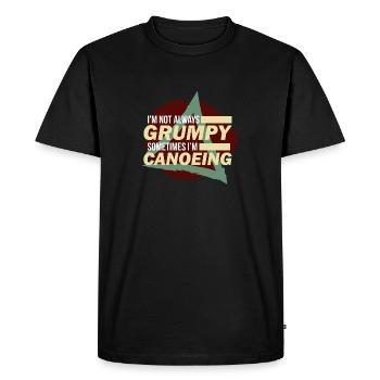 Funny kayak canoe gift canoeing kayaking - Men's Premium Organic T-Shirt - black - Front - Nico (187cm)