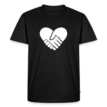 Love your next - Men's Premium Organic T-Shirt - black - Front - Nico (187cm)