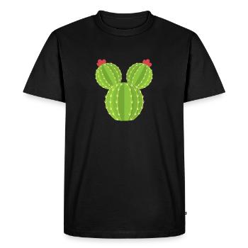 Funny Cactus Funny Cactus - Men's Premium Organic T-Shirt - black - Front - Nico (187cm)