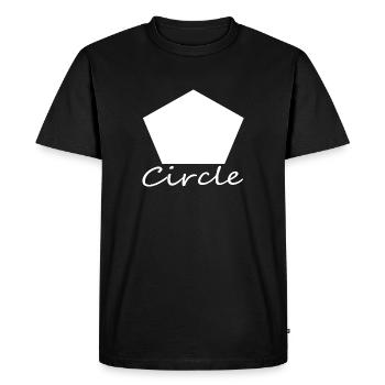 Wrong Circle Shape - Men's Premium Organic T-Shirt - black - Front - Nico (187cm)