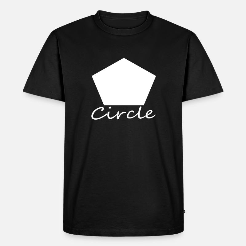 Wrong Circle Shape - Men's Premium Organic T-Shirt - black