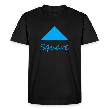 Wrong Square Shape - Men's Premium Organic T-Shirt - black - Front - Nico (187cm)