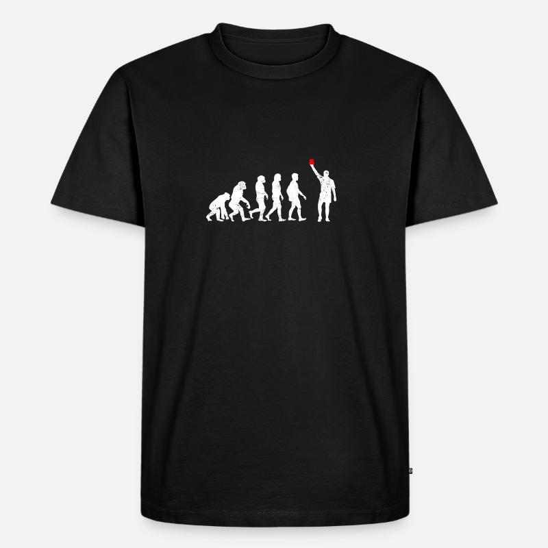 Evolution Referee - Men's Premium Organic T-Shirt - black