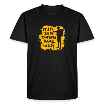 Camino de Santaigo. Saint-Jacques. T-shirt thé - T-shirt Premium bio Homme - noir - Devant - Nico (187cm)