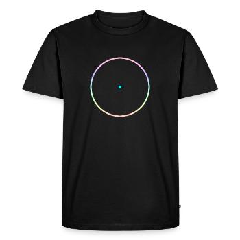 Circle and point - Men's Premium Organic T-Shirt - black - Front - Nico (187cm)