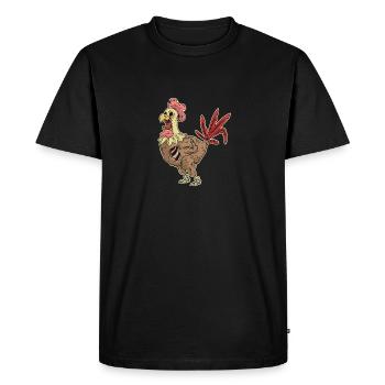Cadeau de ferme · Zombie - T-shirt Premium bio Homme - noir - Devant - Nico (187cm)