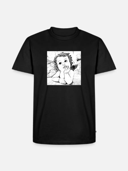 Angel - Men's Premium Organic T-Shirt - black