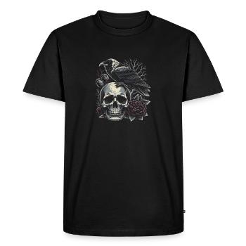 Eternal Rest - Men's Premium Organic T-Shirt - black - Front - Nico (187cm)