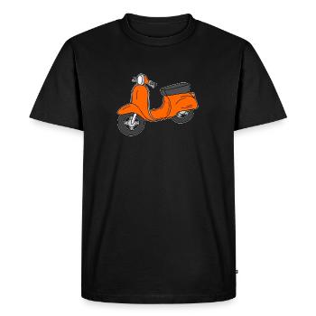 Scooter scooter without mirror retro orange - Men's Premium Organic T-Shirt - black - Front - Nico (187cm)