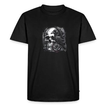 Voile de la nuit - T-shirt Premium bio Homme - noir - Devant - Nico (187cm)