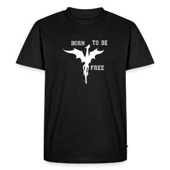 dragon - T-shirt Premium bio Homme - noir - Devant - Nico (187cm)