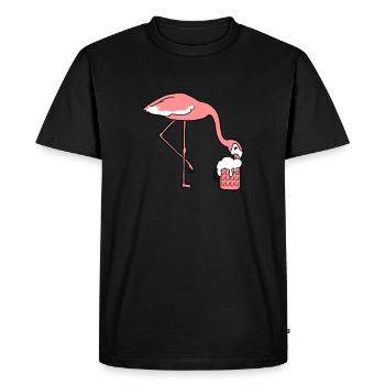 thirst beer alcohol drink pitcher mass gl - Men's Premium Organic T-Shirt - black - Front - Nico (187cm)