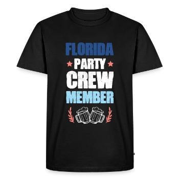 Équipe de fête en Floride - T-shirt Premium bio Homme - noir - Devant - Nico (187cm)