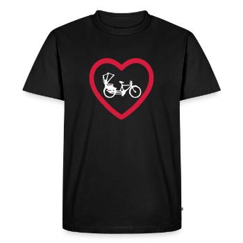 j'adore le pousse-pousse - T-shirt Premium bio Homme - noir - Devant - Nico (187cm)