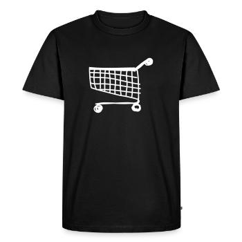 chariot - T-shirt Premium bio Homme - noir - Devant - Nico (187cm)