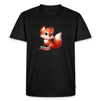 fox 6 - T-shirt Premium bio Homme - noir - Devant - Nico (187cm)