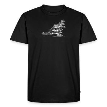 Bonsai - T-shirt Premium bio Homme - noir - Devant - Nico (187cm)