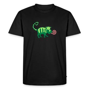 Examen Chameleon Silhoutte Doktorhut Promotion - T-shirt Premium bio Homme - noir - Devant - Nico (187cm)