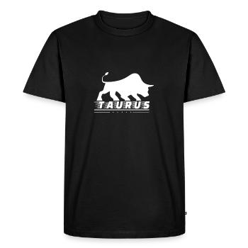 Taureau taureau - T-shirt Premium bio Homme - noir - Devant - Nico (187cm)
