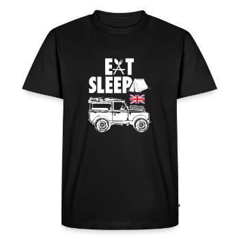 Manger Sleep Landy - T-shirt Premium bio Homme - noir - Devant - Nico (187cm)