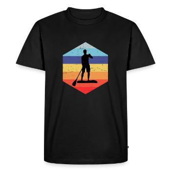 Sup Standup Paddle Paddle Garçons - T-shirt Premium bio Homme - noir - Devant - Nico (187cm)