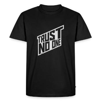 ne faites confiance à personne pour ne citer - T-shirt Premium bio Homme - noir - Devant - Nico (187cm)