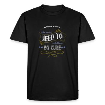 cool funny quote cups bday birthday present fun - Men's Premium Organic T-Shirt - black - Front - Nico (187cm)