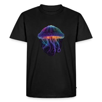 Méduse Galaxy - T-shirt Premium bio Homme - noir - Devant - Nico (187cm)