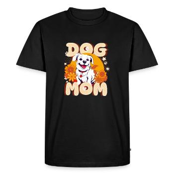 Maman chien - T-shirt Premium bio Homme - noir - Devant - Nico (187cm)