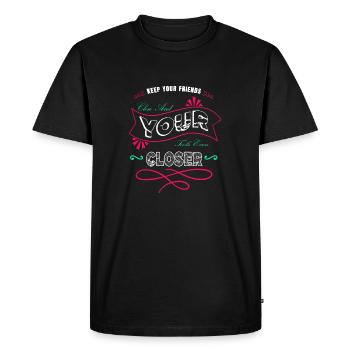 Déclaration d’anniversaire mécanicien de cadeau - T-shirt Premium bio Homme - noir - Devant - Nico (187cm)