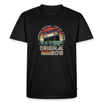 2013 11th Anniversary Limited Edition - Men's Premium Organic T-Shirt - black - Front - Nico (187cm)