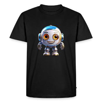 Robot - T-shirt Premium bio Homme - noir - Devant - Nico (187cm)