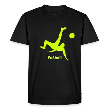 football - T-shirt Premium bio Homme - noir - Devant - Nico (187cm)