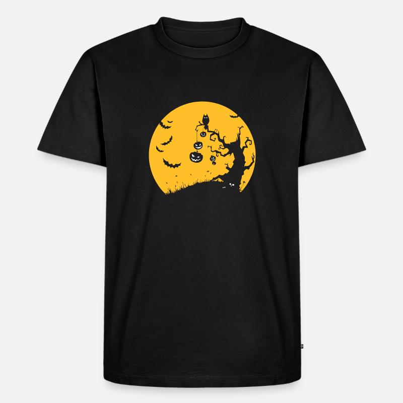 Halloween - Männer Premium Bio T-Shirt - Schwarz